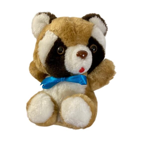 Animal Toy Imports Other - Vintage 80s Animal Toy Imports Raccoon Stuffed Animal Plush EUC (1984)